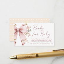 Pink Bow Floral Girl Babydusche Bücher für Baby
