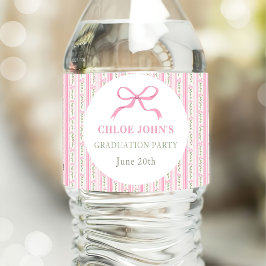 Pink Bow Floral Graduation