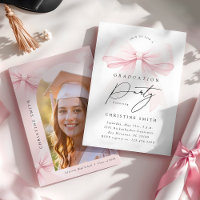 Pink Bow Foto Graduation Party