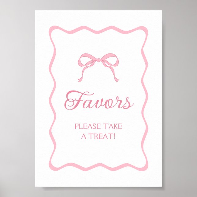 Pink Bow Gefallen Poster (Vorne)