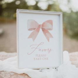 Pink Bow Girl Baby Duwer Favorit Schild