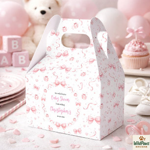 Pink Bow Girl Baby Shower – Eine süße und lustige Geschenkschachtel