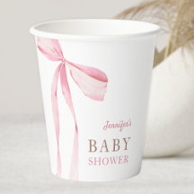 Pink Bow Girl Babydusche