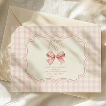 Pink Bow Girl Babydusche Raffle Diapper