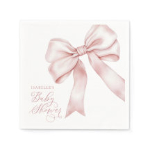 Pink Bow Girl Babydusche