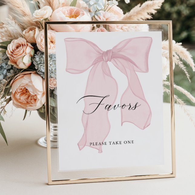 Pink Bow Girl Babyduschfavoriten Poster (Von Creator hochgeladen)