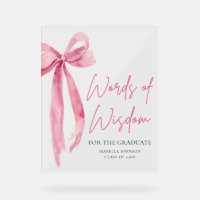 Pink Bow Graduation Party Conseils Paroles de sage
