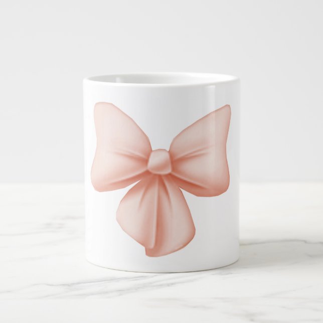 Pink Bow Jumbo-Tasse (Vorderseite)