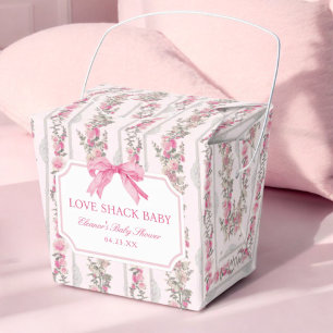 Pink Bow Liebe Shack Baby Duschfavoriten Geschenkschachtel