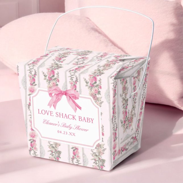 Pink Bow Liebe Shack Baby Duschfavoriten Geschenkschachtel (Von Creator hochgeladen)