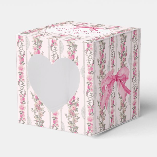 Pink Bow Liebe Shack Baby Shower GIft Geschenkschachtel (Vorderseite)