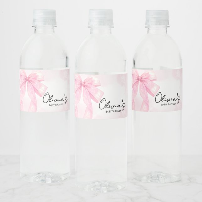 Pink Bow Little Boo Baby Dusche (Flaschen)