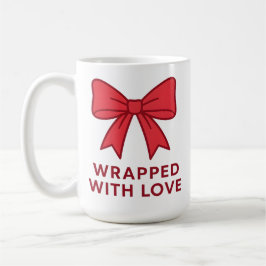 Pink Bow mit Liebe Coquette Ästhetik ummantelt Kaffeetasse