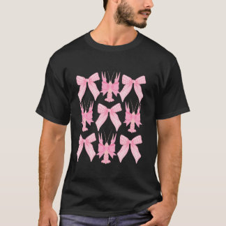 Pink Bow Niedlich Coquette Crawfish y2k Clean Girl T-Shirt