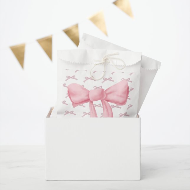 Pink Bow Peppy Fevor Bags Geschenktütchen (Party)