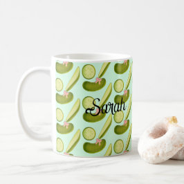 Pink Bow Pickles Kaffeetasse