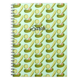 Pink Bow Pickles Notizblock