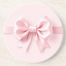 Pink Bow Sandstone Untersetzer