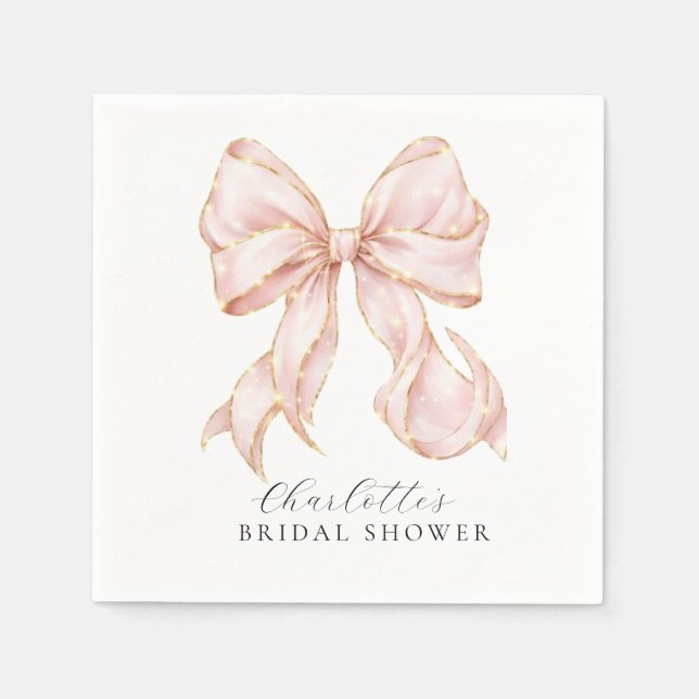 Pink Bow  Serviette (Vorderseite)