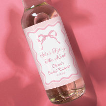 Pink Bow Shes binden das Brautparty des Knotens
