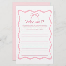 Pink Bow Sie bindet das Brautparty-Spiel