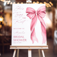 Pink Bow Sie bindet das Knot-Brautparty Welcom