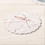 Pink Bow Sie bindet den Knoten Untersetzer<br><div class="desc">Eleganter Rosa-Bug-Untersetzer</div>