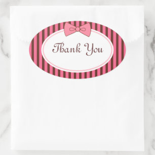 Pink Bow Stickers