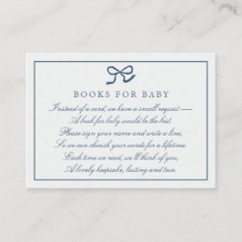 PInk Bow & Stripes-Bücher für die Babyverschlusska Visitenkarte