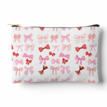 Pink Bow Toilettenbeutel | Niedlich Girly Ribbon R
