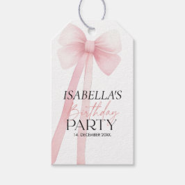 Pink Bow Vielen Dank Geschenkanhänger