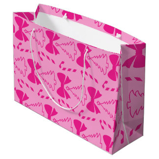 Pink Bow Weihnachtsschale Große Geschenktüte