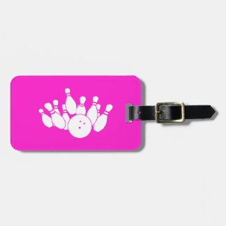 Pink-Bowling-Bag Gepäckanhänger