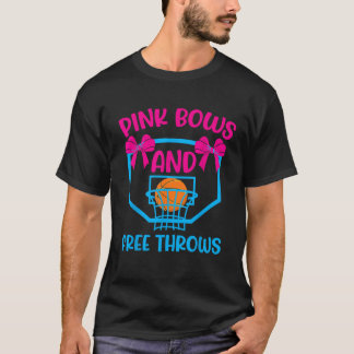 Pink Bows and Free Throws gender enthüllt Designs T-Shirt
