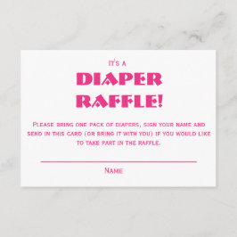 Pink Bows Baby Shower Begleitkarte