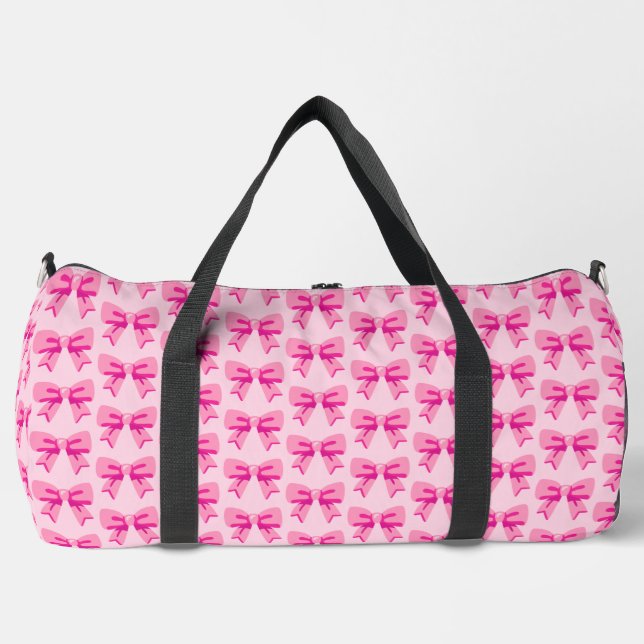Pink Bows Duffle Bag (Vorderseite)