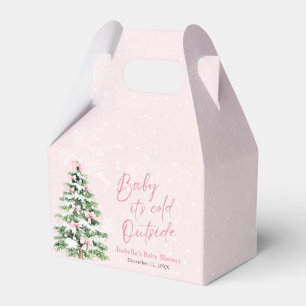 Pink Bows Mädchen Baby It's Cold Outside Baby Show Geschenkschachtel
