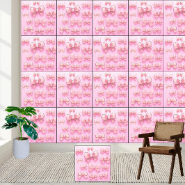 Pink Bows Muster Niedlich Ästhetik Tapete