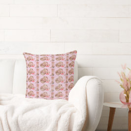 Pink, Bows, Stiefel und Cowboy Hats Kissen werfen
