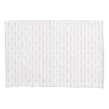 Pink Bows und Streifen Pillowcase