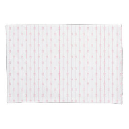Pink Bows und Streifen Pillowcase Kissenbezug