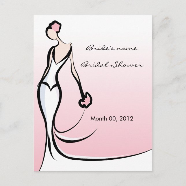 Pink Brautparty Advisor Cards Hinweiskarte (Vorderseite)
