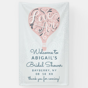 Pink-Brautparty-Handschrift willkommen Banner