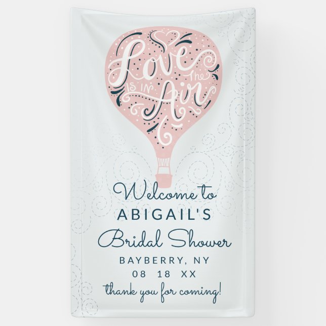 Pink-Brautparty-Handschrift willkommen Banner (Vertikal)