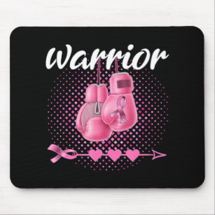 Pink Breast Cancer Awareness Pink Boxing Gloves Wa Mousepad