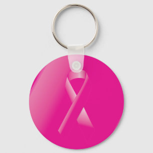 PINK BREAST CANCER SUPPORT RIBBON VERURSACHT FRAUE SCHLÜSSELANHÄNGER