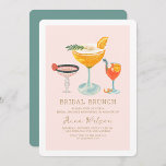 Pink Bridal Brunch Coctails Rosa Brautparty Einladung<br><div class="desc">Pink Bridal Brunch Coctails Rosa Brautparty</div>