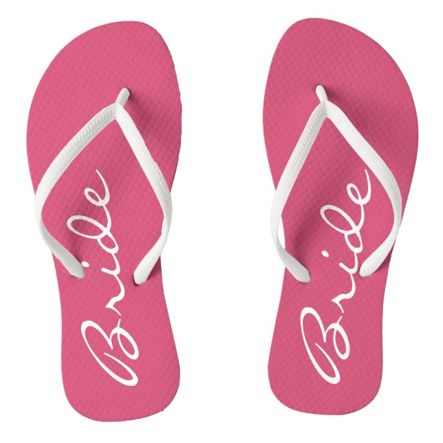 Pink Bride Flip Flops (Fußbett)