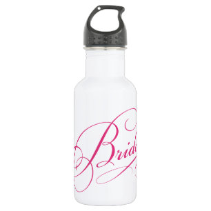 Pink BRIDE, um elegant kurvig personalisiert zu se Trinkflasche