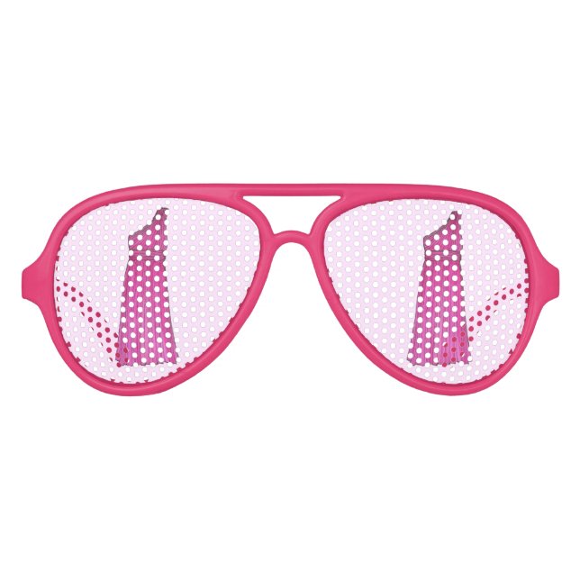 Pink Bridesmaid Bridal Attendant Wedding Party Partybrille (Vorderseite)